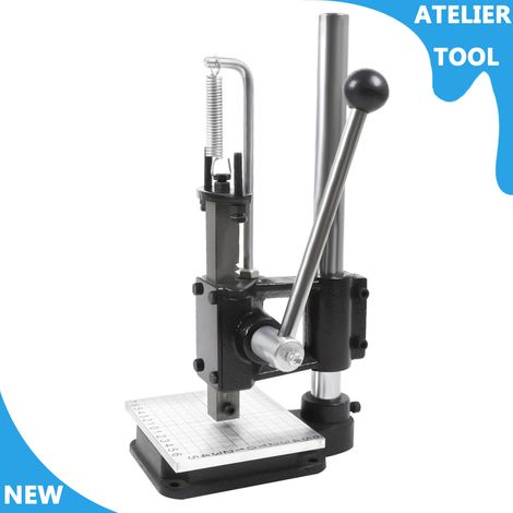 ATELIER Presse manuelle Puncher hauteur réglable pour cuir, papier, tissu, plastique doux (1/5)