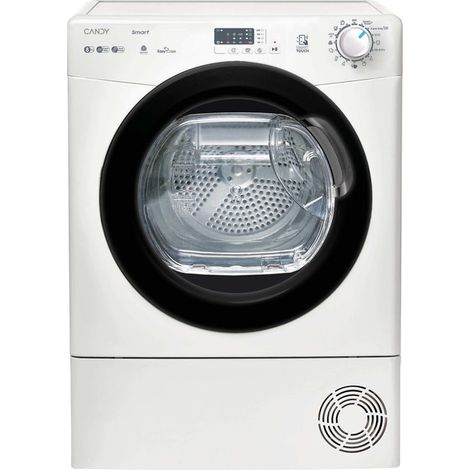 Candy SMART, Asciugatrice 8 KG, Classe E, Bianco, Wi-Fi, CS EH8N1LBE-S. Posizionamento dell'apparecchio: Libera installazione, Tipo di carica: Caricamento frontale, Sistema di asciugatura: Pompa di...