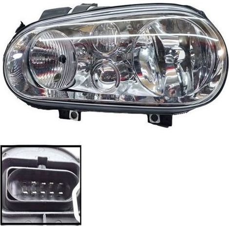 Faros izquierdo Volkswagen Golf IV 1997-2003 1J1941017B, ajuste manual (1/4)