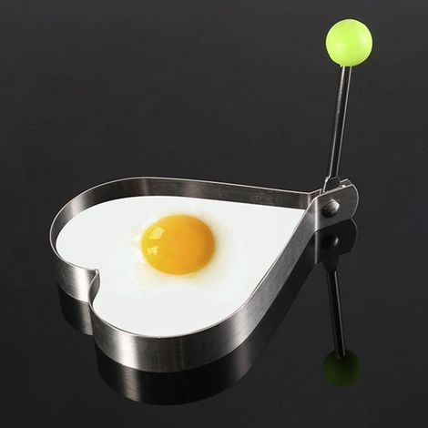 Moule À Oeufs - Moule À Crêpes En Acier Inoxydable - Pour Cuisine Maison Ou Professionnelle - 5 Formes - Lot De 2 Pièces (1/5)