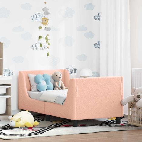 Cadre de lit pour tout-petit avec tête de lit-Structure de lit Rose 70 x 140 cm 644585 (1/5)