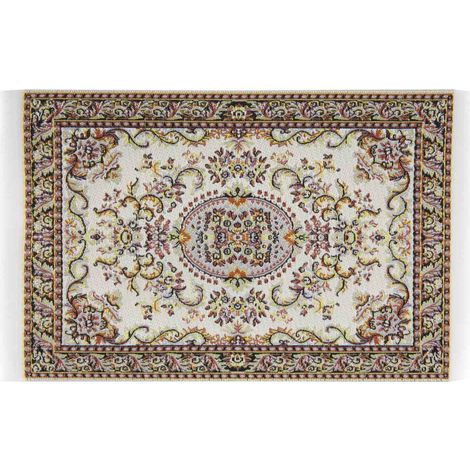 Tapis Miniature Maison de Poupée 1:12, Décor Élégant pour Salon de Poupée, Moquette Détaillée (1/5)
