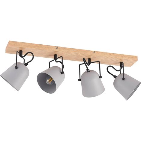 Spot à intensité variable 'Adalin' en bois pour salon & salle à manger (1/5)