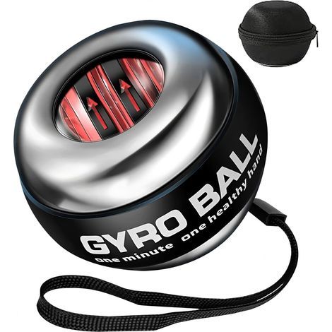 Gyroball poignet exercice boule démarrage automatique 5 niveau résistance contrôle de la lumière Gyroscopique avant-bras entraîneur bras renforcement bras doigt poignet (1/5)