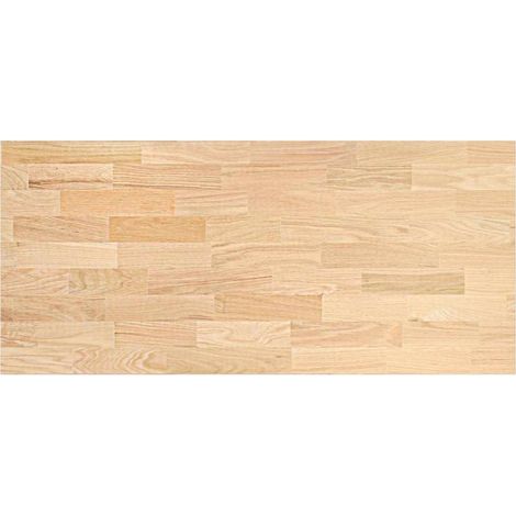 Plan de travail de cuisine bois de chêne massif rectangulaire