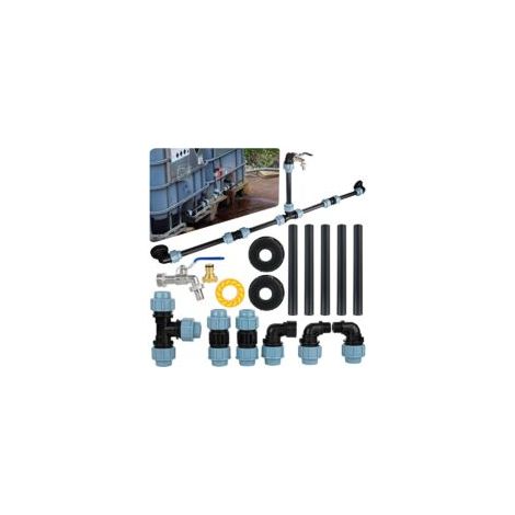 Kit de conexión IBC para 2 tanques de 1000 L con conexión de 3/4" - Crezuo (1/4)