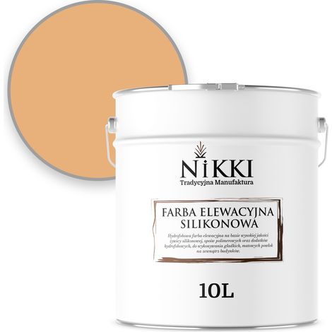 Pittura per facciate 5L color pesca F585 resistente ai raggi UV e all'ingiallimento