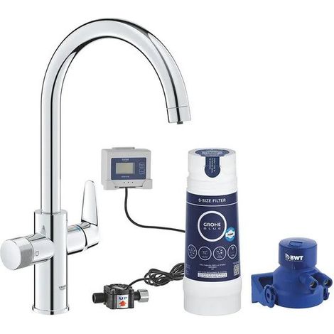Miscelatore Monocomando con Depuratore GROHE Blue Pure Baucurve Cromo Lucido - 30581000