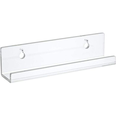 BEBUSINGOTO Estante de pared transparente para discos de vinilo de 18 cm (paquete de 4), soporte acrílico para álbumes de vinilo, estante para CD, organizador de marcos de álbumes,estantería infantil (1/4)