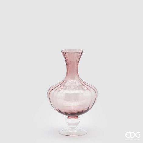 EDG Enzo De Gasperi Vaso Anfora Righe H 30 Cm D 20 Cm Scatola Regalo Antique Pink (1/5)
