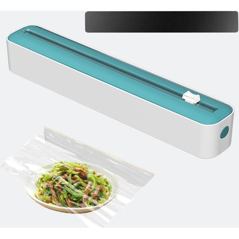 Coupe-film plastique magnétique avec lame coulissante bidirectionnelle et scelleuse pour papier sulfurisé et papier sulfurisé, vert (1/5)
