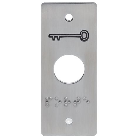 Plaque inox braille pour bouton poussoir PBP19 - SEWOSY