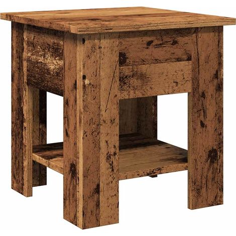 Coffee Table Old Wood 40x40x42 cm Engineered Wood vidaXL