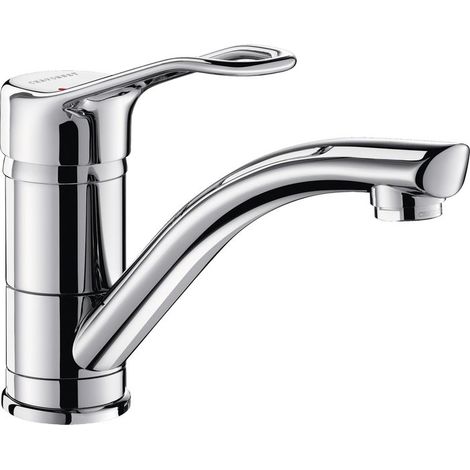 Robinet de lavabo Delabie EHM pour WT avec bec pivotant, longueur 170 mm, hauteur 100 mm, avec poignée à levier (1/2)
