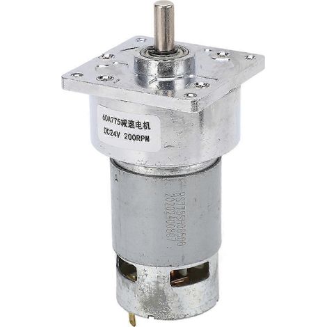 Moteur à vis sans fin autobloquant 24V DC, bobine en laiton, couple élevé, réducteur CW CCW 3.8A 200RPM 4.8KG.FCM (1/5)
