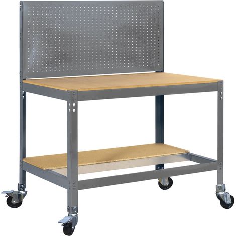 Simonrack Mobiles BT2 Werkbank grau robust und mobil