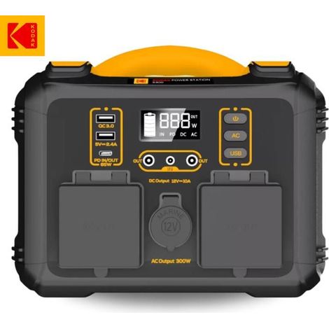 Groupe électrogène solaire - KODAK - S300 - 600W - Batterie LiMnFeP04 - 236,25wH (1/5)