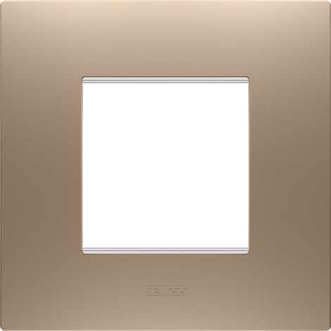 PLAQUE EGO 2P CUIVRE DOUX GEWISS GW16022CS (1/2)