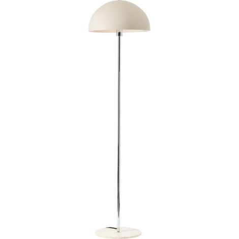 BRILLIANT Pilz Stehleuchte mit Travertin Fuß, 150 x 40 cm, 1 x E27, chrom/beige Pilz Stehleuchte mit Travertin Fuß, 150 x 40 cm, 1 x E27, chrom/beige