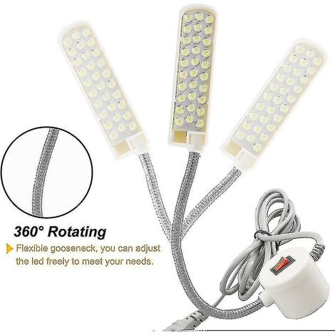 Éclairage industriel pour machine à coudre, lampe de travail LED multifonctionnelle et flexible, lampe magnétique pour perceuse à colonne. (1/5)
