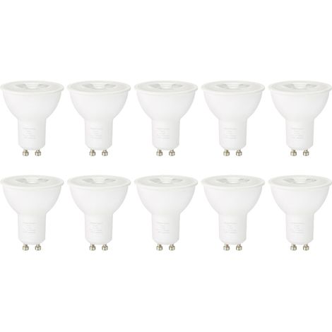 Lot de 10 ampoules spot LED GU10, 3 W (équivalent à 35 W), blanc chaud, Non Dimmable (1/5)