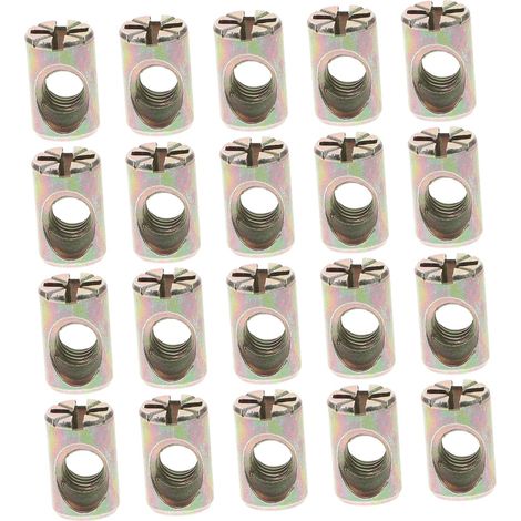 Kit Hemobllo de 20 écrous à fente M6 x 15 mm en alliage zinc pour (1/5)