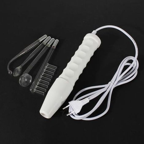 Haute Fréquence Appareil Électrode Thérapie Cosmétique Massage Soins Beauté Peau Visage Corps Cadeau Noël Anniversaire (1/4)