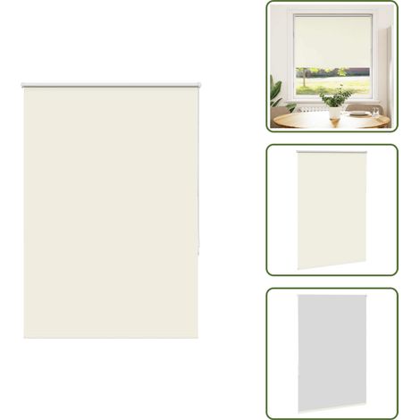 Verdunkelungsrollo Cremeweiß 95x150cm Stoffbreite 90,7 cm - Verdunkelungsrollo - Verdunkelungsrollos - Rollo - Verdunklungsrollo (1/5)