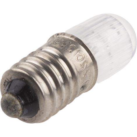 Ampoule néon pour voyant, lumière de couleur Orange, taille 9 mm, culot E10, 220 / 250 V, 1,8 mA (1/2)