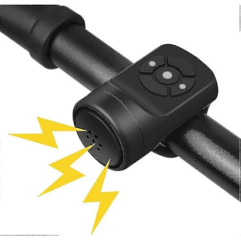 Klaxon électrique pour vélo, sonnette électronique, klaxon étanche, klaxon de vélo le plus puissant avec batterie rechargeable/yysy02 AS Edition 0512 (1/5)