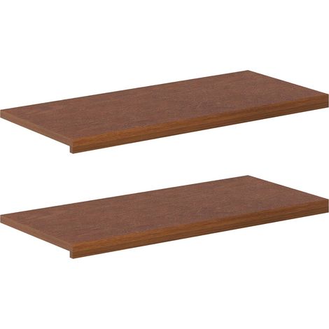 Fensterbänke 2 stk. Dunkelbraun 90 x 40 x 2 cm Massivholz Eiche vidaXL