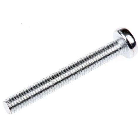 Vis à métaux RS PRO M5 à tête Cylindrique Pozidriv en Acier, 40mm ( Prix pour Sachet de 100 )