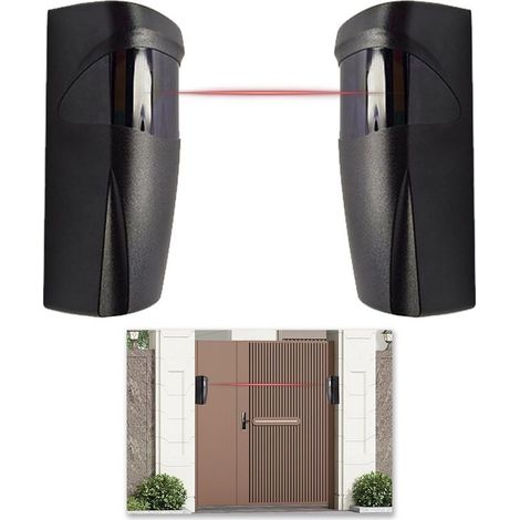 Photocellule infrarouge universelle 12V/24V AC/DC – Capteur extérieur pour portail automatique – Installation murale orientable 135° – IP55 (1/5)