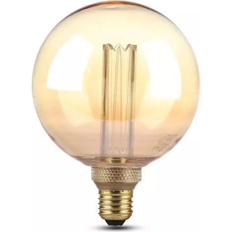 V-TAC VT-1956 4473 Lampadina LED E27 6W G125 Filamento Ambrato 2200K (1/5)
