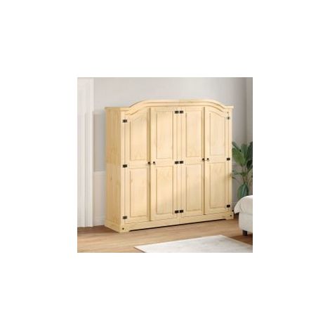 Garde-robe Corona 194x52x186 bois de pin massif