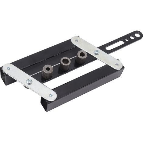 Gabarit de perçage autocentrant pour poinçonnage, guide de perçage réglable, kit d'outils de menuiserie à monter soi-même (1/5)