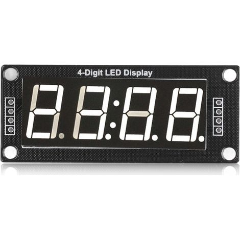 Module d'affichage numérique LED, écran 0,56 pouce, afficheur 4 chiffres 7 segments, carte PCB, module d'horloge TM1637, 5 V (1/5)