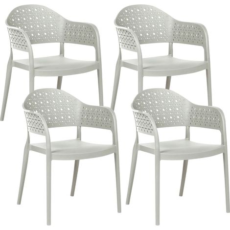 Set mit 4 Stühlen NARINO Hellgrün