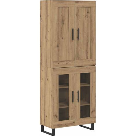 Haut Armoire Chêne artisanal 69,5 x 34 x 180 cm vidaXL