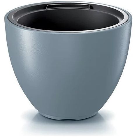 Pot de fleurs HEOS gris clair avec cuve amovible - Volume 25L - Diamètre 29,8cm