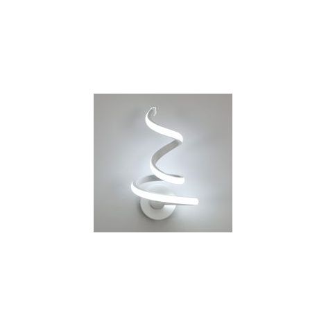 24-W-LED-Wandleuchte, modernes und kreatives Design, 6000 K Kaltweiß, spiralförmiges Acrylglas, 1900 Lumen, für Schlafzimmer, Wohnzimmer oder Flur. – Crezuo