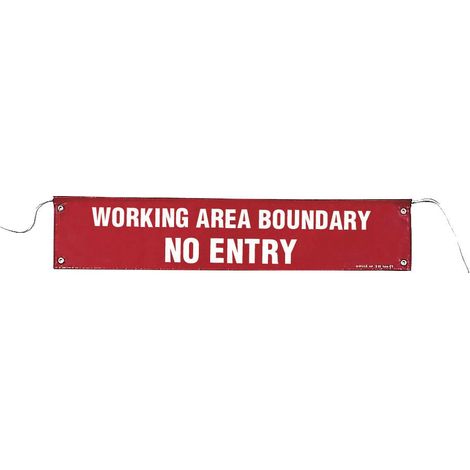 Bannière « Limitation de la zone de travail » (1/2)