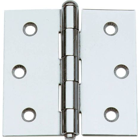 CERNIERA IN ACCIAIO INOX ART.124IN mm. 64 x 64 - pz. 2