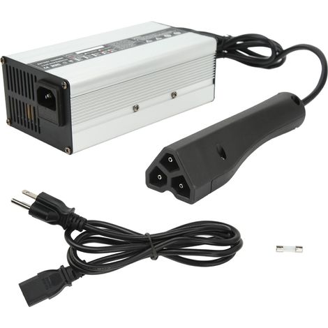 Chargeur batterie golf cart 48V 6A intelligent, protection intégrée, prise US RVX, remplacement E-Z-GO (1/5)