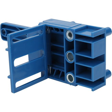 Ensemble de 38 éléments auxiliaires pour le perçage du bois, guide de perçage pour menuiserie, outils à main, couleur bleue (1/5)