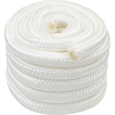 Corda multiuso 30 mm 5 m Bianco PP 5400 kg Carico massimo vidaXL