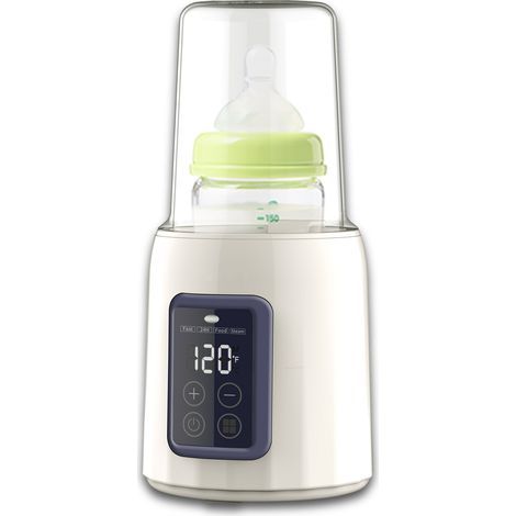 Scaldabiberon elettrico rapido per latte materno o artificiale, facile da usare, controllo preciso della temperatura, adatto a tutti i biberon. (1/5)