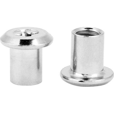 M6M8PH Cross Flat Nut, Cross Lock Letter Nail, Round Head Socket Furniture(M618(30pcs)) (1/5)