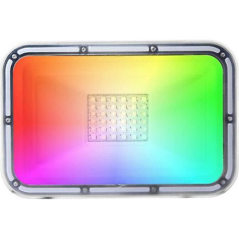 Green Mobility-30w 220v RGB LED Floodlight Dimmable Colour Spotlight avec télécommande (1/5)