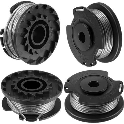 Carrete para desbrozadoras4 carretes (Cuerda de nailon): 1,65mm, griscapacidad de la bobina: 4.9metros (16pies)) (1/4)